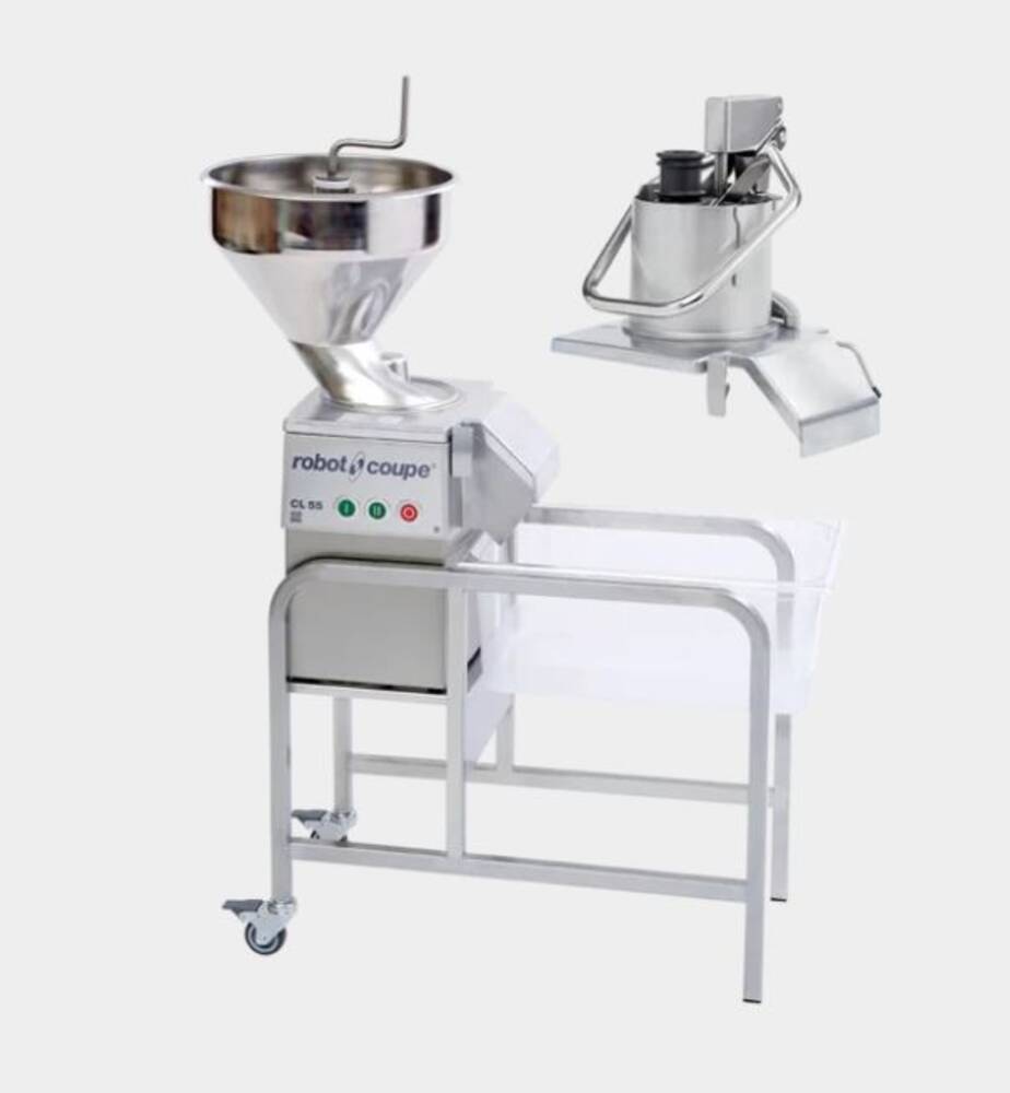 KROUHAČ ZELENINY CL 55 E/AM, 400V S AUTOMAT. HLAVOU + PŘÍTL. PÁKA